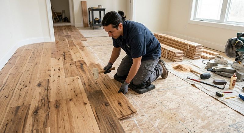 Hickory Floor Installation in Passaic County, NJ