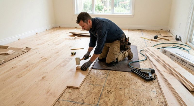 Maple Flooring Installation in Middle Village, NY