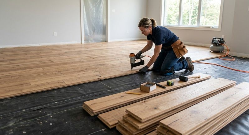 Wide Plank Floor Installation in Passaic County, NJ